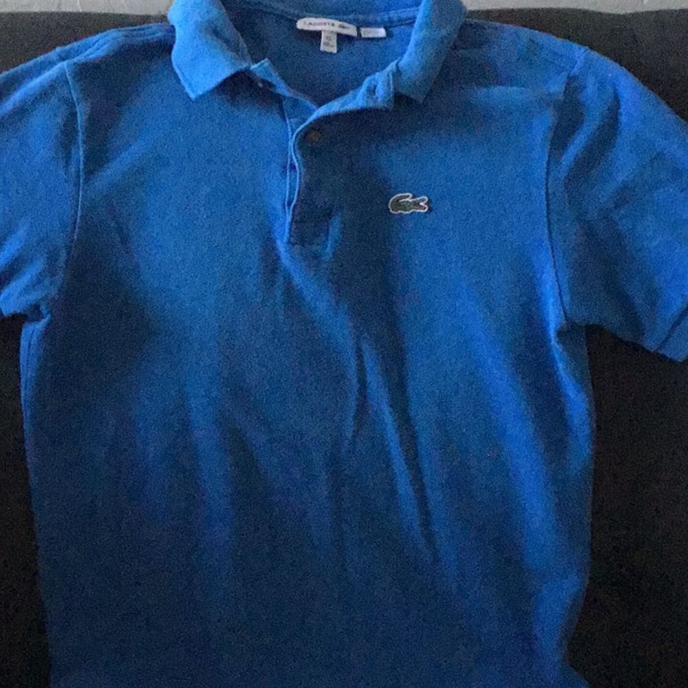 Boys Blue Lacoste polo Size 12